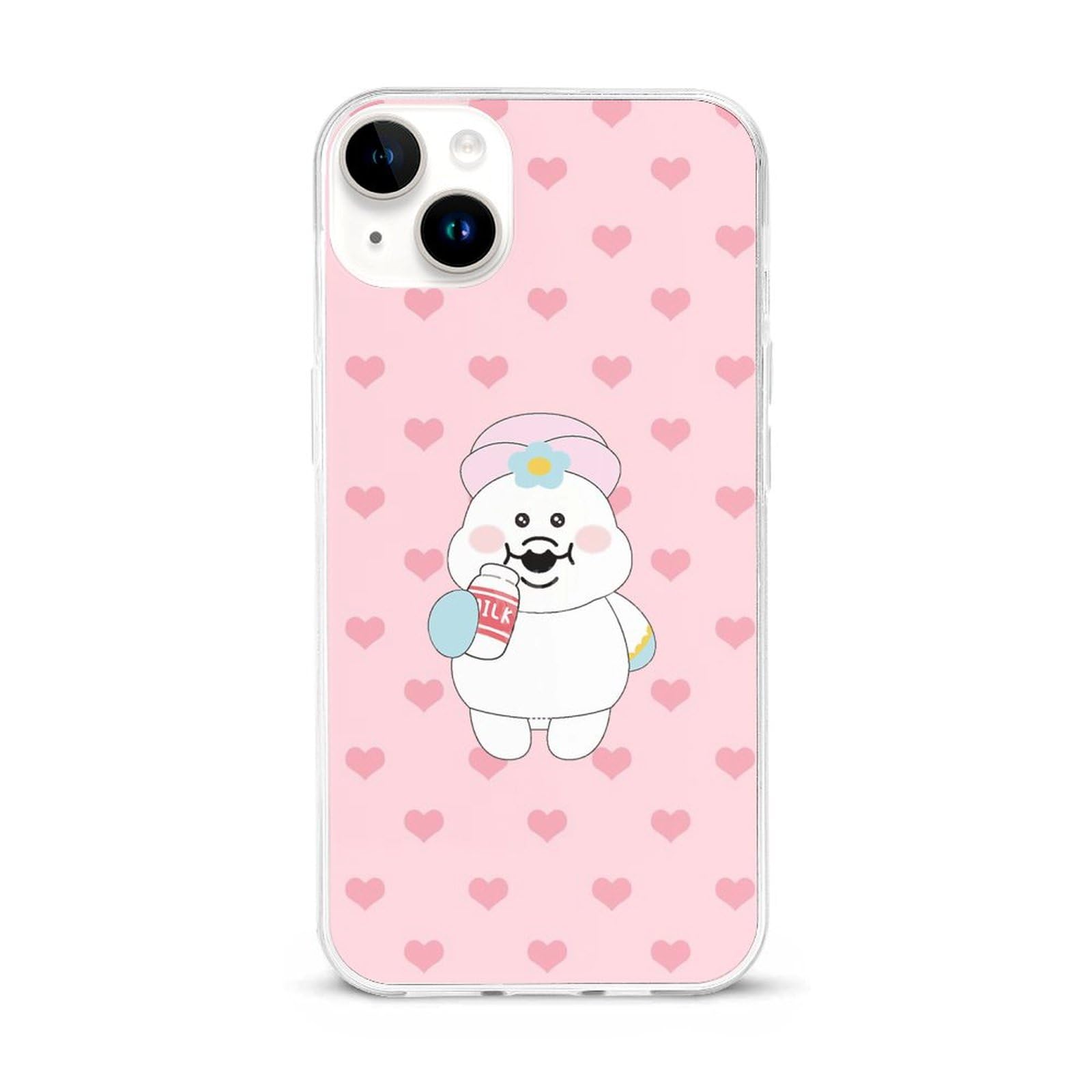 Amazon.co.jp: iPhone 15 Plusケース んぽちゃむ（milk） iPhone 15